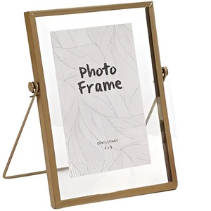 Cadres photo métal aluminium de qualité exportée Cadre photo souvenir moderne pour les amateurs de cadeaux Cadres photo double face rotatifs - Product Image 1