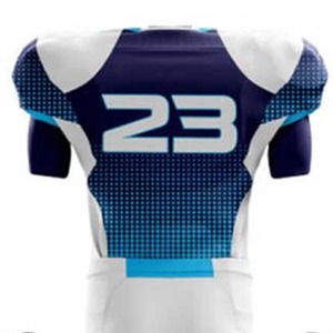 ชุดเสื้อฟุตบอลแขนยาวสำหรับผู้ชายและเด็กผู้ชาย ผลิตจากโพลีเอสเตอร์ 100% แบบพิมพ์ลายซับลิเมชั่น สไตล์อเมริกัน ระบายอากาศได้ดี - Product Image 2