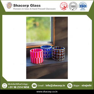 Juego multicolor de diseño superior Votives de vidrio de mosaico disponibles a un precio razonable - Product Image 2