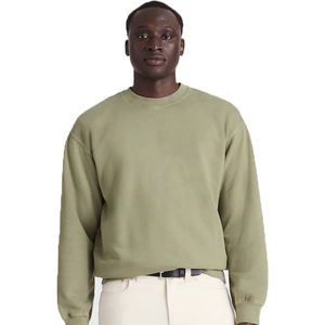 Sudadera de cuello redondo para hombre, logotipo personalizado de alta calidad, Jersey pesado con hombros caídos en blanco, sudaderas recortadas para hombre, OEM - Product Image 6