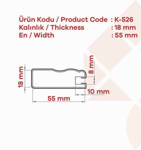 Durable 8mm Decorative PVC Coated MDF Furniture Profile Wood Groove <b>Trim</b> for Cabinets & <b>Door</b> Panels Accessories - Product Image 2