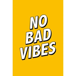 Impression artistique No Bad Vibes pour décoration murale - Product Image 1