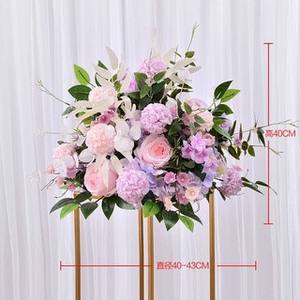 Centres de table de mariage en soie romantiques et modernes de haute qualité, décoration de boule de fleurs artificielles |   Horti Club - Product Image 3