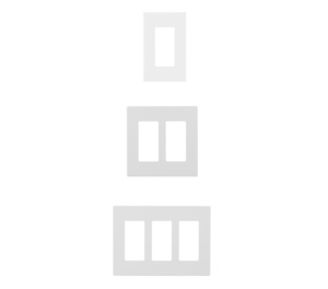 Barep CULus Certified US 1-6 Gang White Screwless <strong>Wall</strong> <strong>Plate</strong> with PC Housing for North American Outlet and Light Switch - Product Image 1