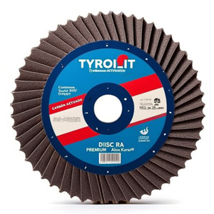TYROLIT Premium Sunburst Radial Brush 120 Form Sanding Disc 152xB150x25,4mm DISC RA PREMIUM Alox/Korund - Product Image 3