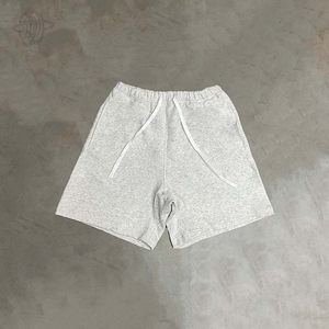 Alta calidad Vintage 100% algodón sólido logotipo personalizado lavado ácido pantalones cortos para hombre transpirable secado rápido ecológico gimnasio correr conjuntos - Product Image 5