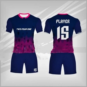 ชุดเสื้อเจอร์ซีย์เล่นฟุตบอลสีดำส้มผ้าระบายอากาศได้ดีแห้งเร็ว - Product Image 4