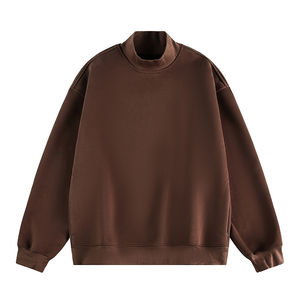 Fabricante de Sudaderas, Venta al por Mayor, Sudaderas Personalizadas Vintage de Mezcla de Algodón con Cuello Alto para Hombre y Mujer - Product Image 3