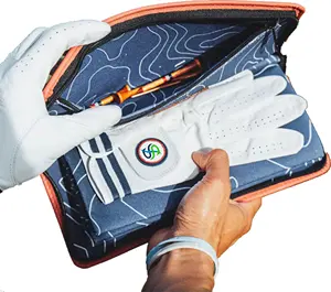 Luvas saco Soft Cabretta Couro Respirável Golf Luvas saco Esportes Design Logotipo Personalizado