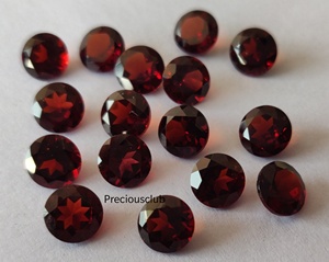 Granate Natural Redondo Facetado 2mm-Granate Rojo Suelto Calidad Superior - Product Image 5