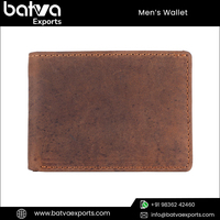 Dompet Kulit Hunter Premium Kualitas Terbaik Pria Pendek Lapisan Katun Perlindungan RFID Asli Tipis Fitur Grosir