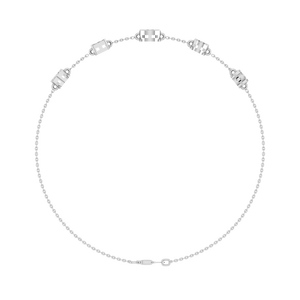 Geometric <b>Baguette</b> Cut Lab Grown Diamond Tennis <b>Bracelet</b> 950 Platinum Accents Classic Rose Gold Contemporary Statement Jewelry - Product Image 4