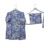 Pyjama indien en coton à fleurs pour femmes élégantes Ensemble de vêtements de nuit Chemise à pantalons courts Confort en toutes saisons Cadeau de Noël
