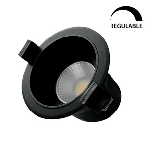 Mandani 7W 90mm anneau lumineux LED rond encastré, anti-éblouissement, noir (GSC 200400015) - Product Image 1