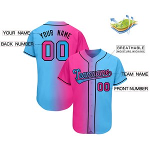 Team Baseball Jerseys Custom Logo, Name & Number OEM Factory Direct Breathable Polyester <b>Shirts</b> for Baseball & Softbal - Product Image 6