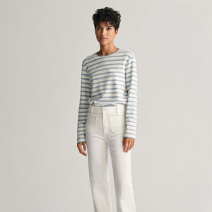 T-shirt à manches longues rayé confortable pour femmes-Durable de haute qualité et idéal pour t-shirt décontracté et à la mode - Product Image 1