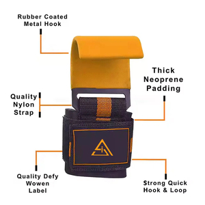 ตะขอสำหรับยกน้ำหนัก สายรัดเดดลิฟท์ที่เหมาะอย่างยิ่งพร้อมตะขอสำหรับยกน้ำหนักเพื่อเพิ่มพลัง ยกน้ำหนัก เดดลิฟท์ ดึงข้อ - Product Image 3