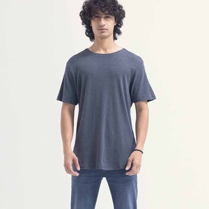 Camiseta de cuello redondo de algodón transpirable súper suave y ecológica de alta calidad para hombre, Regular diseño clásico de ajuste, logotipo estampado completo - Product Image 5