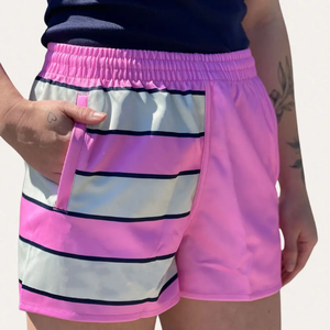 OEM personalizado sublimación estética Casual gimnasio desgaste hombres verano deporte poliéster corto Jogging Streetwear Regular Fit malla pantalones cortos - Product Image 4