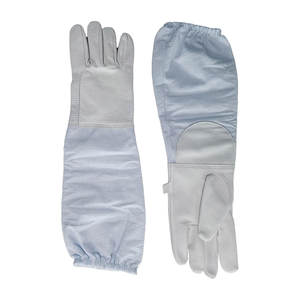 Guantes de cuero para Apicultor con ventilación, manga larga de lona, puño elástico, todos los tamaños, mejor fabricante - Product Image 1