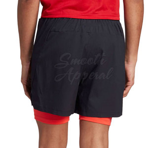 Shorts de sport durables pour hommes, solides, pour entraînements intenses et course en plein air, séchage rapide, légers, en spandex/polyester - Product Image 4