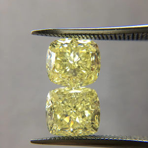 เบาะสีเหลืองสวยงามแฟนซี VS2กะรัต2.02กะรัตเพชรธรรมชาติ100% แฟนซีที่ผ่านการรับรอง Gia จากอินเดีย - Product Image 1