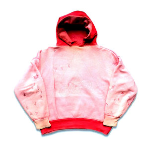 Sudadera con Capucha de Forro Polar para Hombre, Estilo Desgastado, Color Sólido, Teñido Liso, de Secado Rápido, Color Personalizado, Talla Personalizada, Tejido - Product Image 4