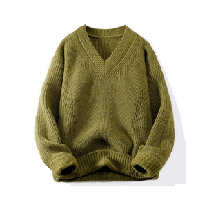 Vente en gros de chandails tricotés personnalisés chandails tricotés respirants à manches longues Vêtements décontractés chandails tricotés - Product Image 5