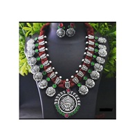 Collier de mariée en laiton pur plaqué argent pour femmes, ensemble de bijoux, meilleure vente, artisanal artificiel, luxe de haute qualité, Style moderne