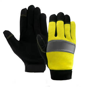 Guantes de seguridad mecánicos de cuero sintético suave de alto rendimiento Guantes DE TRABAJO protectores de mano antivibración Función de pantalla táctil - Product Image 5