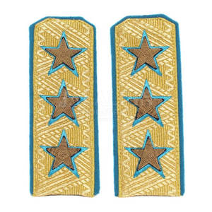 Epaulettes de hombro con bordado 3D en tela de lona para uso en escenario o formal, uniforme elegante - Product Image 2
