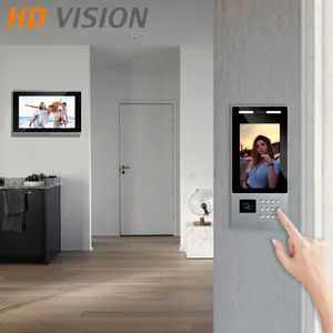 Layar Tampilan 10.1 Inci Kamera Video Pintu Telepon 720P Video Bel Pintu Kamera Interkom Kit Anti-maling Video Doorbell Mounts