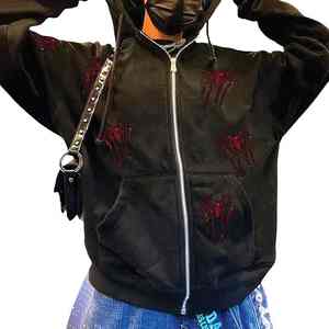 Sudadera con Cristales de Imitación Personalizada, Sudadera de Forro Polar Cálida y Elegante para Invierno, Ropa Urbana Atrevida, Brillante y Moderna - Product Image 6