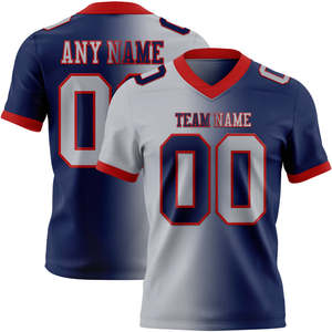 Maillot de football américain à manches courtes, imprimé numériquement, respirant, anti-humidité, protection UV, pour adultes, équipes, clubs, entraînement et matchs - Product Image 3