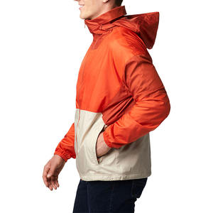 Veste de Pluie Orange-Blanc Personnalisable Style Unique Top Vente avec Décoration Brodée à Col Montant et Logo Avant-Placement - Product Image 4