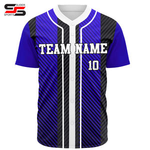 Vente chaude 100% Polyester Hommes Baseball Jersey Softball Chemise Haute Qualité Sportswear Personnalisé Sublimation Imprimé Softball Porter - Product Image 5