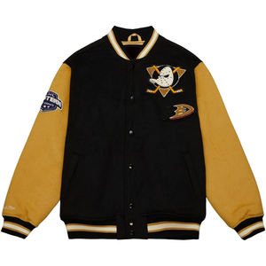 Chaqueta Varsity Formal para Hombre, Estilo Urbano, Bordado Chenille Personalizado al por Mayor, Cuero Recubierto, Impermeable y Ecológico - Product Image 1