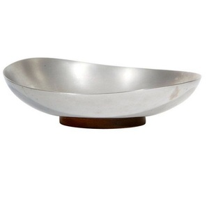 Cuenco de metal de último diseño, forma redonda pulida brillante, cuenco para servir multiusos de acero inoxidable, fabricado por India - Product Image 2