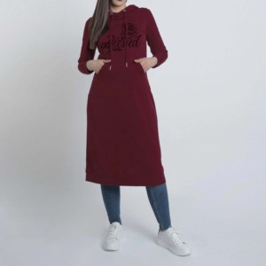 Lettre Imprimer Loose Body Cover Musulman Sports Wear Islamic Suit Musulman Femmes sweat à capuche Wear Modest Fitness Wear Hoodies - Product Image 1