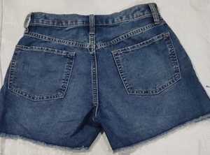 Pantalones cortos de mezclilla azul sólido antiarrugas ecológicos de alta calidad para mujer - Product Image 4