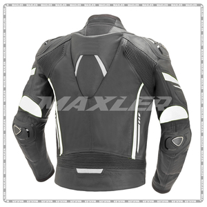 Veste de moto imperméable pour homme, de qualité supérieure, dernier design, rembourrage doux, confortable, en cuir véritable. - Product Image 2