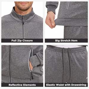 Proveedor de Conjuntos Deportivos para Hombre al por Mayor, Transpirables, de Poliéster/Algodón, Felpa Francesa, Ligeros, Tallas Grandes - Product Image 3