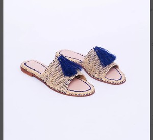 Bohemian Raffia Sandals-Zapatos de Playa Tejidos a Mano para Mujer - Product Image 1