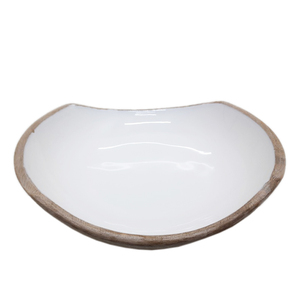 Ango OOD OUND Owl ase ITH ase rown & alalnut ololour Mall Ize Erving Owl For OME Home & OME edding ececoration - Product Image 3