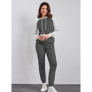 Chándal de dos piezas de manga larga para mujer, chándal de invierno de primera calidad para mujer - Product Image 6