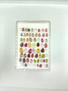 Piedra de corte de pera turmalina de varios colores de 34,90 quilates de calidad superior para la fabricación de joyas finas piedras preciosas naturales - Product Image 3