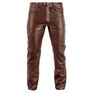 Custom Made <b>Men</b> <b>Leather</b> <b>Pant</b> Best Stuff Luxury Style Anti-wrinkle Latest High Demanded Breathable <b>Leather</b> <b>Pant</b> with Cheap Rate - Product Image 2