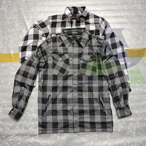 3 Color Flannel <b>Racing</b> <b>Motorcycle</b> Shirt High Quality Cotton Fabric Motorbike Flannel Shirts with Level 2 Pads - Product Image 5