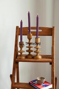 Candelabro Rústico de Madera Hecho a Mano, Soporte Decorativo de Primera Calidad para un Ambiente Cálido y Acogedor en el Hogar, Tradebyd - Product Image 4