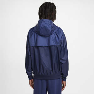 Chaqueta cortavientos ligera para exteriores con cremallera y estampado personalizado para hombre al por mayor, cazadora fina impermeable para primavera - Product Image 2